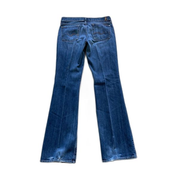 Women's 7 For All Mankind Bootcut Medium Wash Blue Jeans Size 29 - Picture 12 of 12